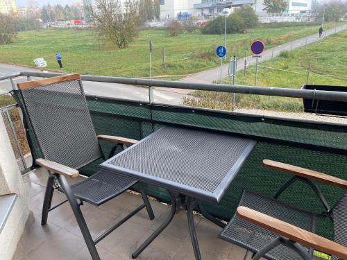Balcony/terrace, Mattioliho Apartment in Prague 15