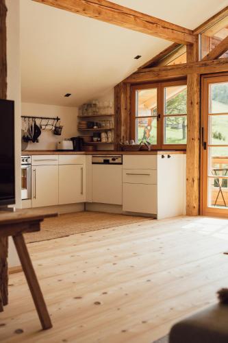 廚房, Ferienwohnung Schwarzenberg in 菲施巴赫豪