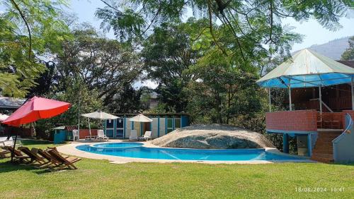 Peldbaseins, Ecolodge Don Felix in Quillabamba