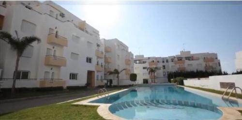 Appartement 2 avec piscines, vue sur mer et accès à la plage à Achakar Hill, Tanger