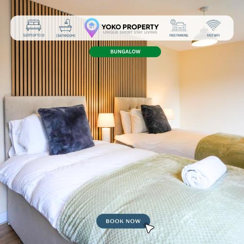 Orchard Bungalow - Sleeps 10 - Close to Town Centre - Free Parking, Pool Table, Fast Wi-Fi and Smart TV with Netflix by Yoko Property