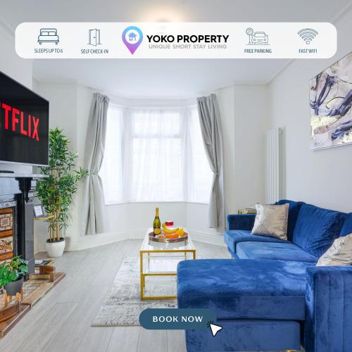 Welcoming House • Great Location • Sleep 6 • Free Parking • Fast Wifi • Yoko Property gîte à louer Courtyard Northampton West