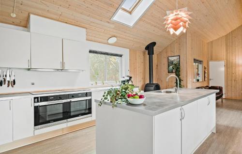 Kitchen, Beautiful Home In Idestrup With Sauna in Idestrup