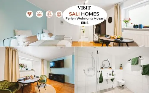 Frisch saniertes Design-Studio mit privatem Lichthof -barrierefrei ! - Waschmaschine in Bietigheim-Bissingen, Deutschland