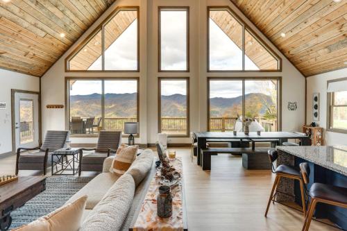 Blue Ridge Mountain-View Cabin with Hot Tub and Deck! in Andrews, USA