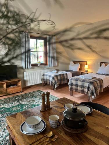 Ferienhaus Feldblick mit Kamin für 15 Personen