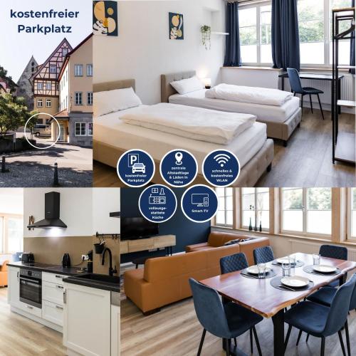3 BR Altstadtwohnung mit Parkplatz, tolle Lage in Schwäbisch Hall, bis 8 Personen 3 BR Altstadtwohnung mit Parkplatz, tolle Lage in Schwäbisch Hall, bis 8 Personen