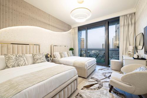Elite Class 2BR Luxe Burj khalifa View Big living room, Dubaj (fotografie 6)