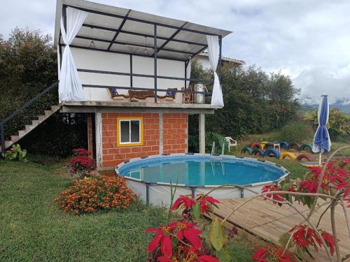 Úszómedence, Chalet Campestre San Gabriel in El Retiro