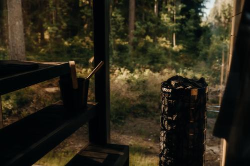 Szauna, Mustika Mirror minivilla saunaga in Kärdla