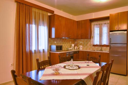 Kitchen, Aposeti Villas in Kourites
