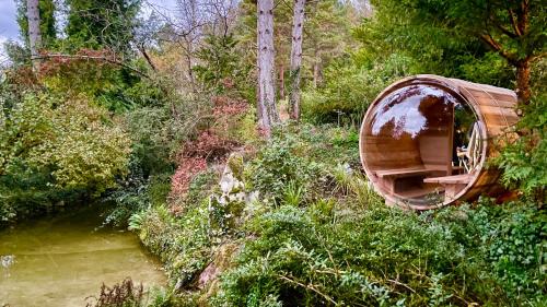 L'Autre Paradis, Jardín enchanté, Sauna, Piscines naturelles (L'Autre Paradis, Jardin enchante, Sauna, Piscines naturelles) in Poligny (Ile-de-France)