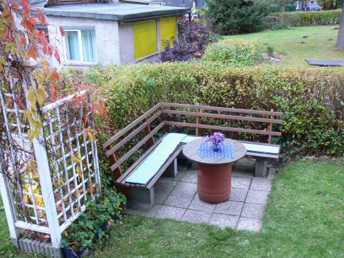 Jardín, Apartment Johanna Oberhof in Oberhof