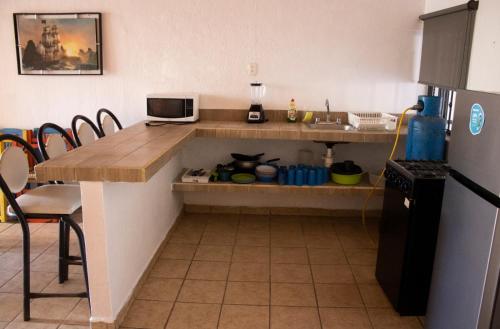 Konyha, C12 · Casa 2 niveles, alberca y vista al manglar in Centro