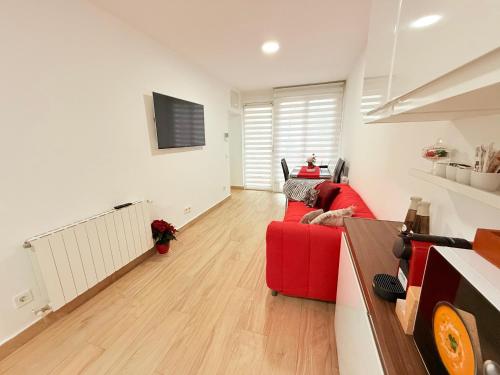 Shared lounge/TV area, Rosa Rooms, Habitacion con bano privado in Pozuelo De Alarcon
