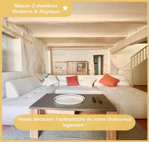 REFUGE CHAMPETRE - Moderne & Confort - Jardin Terrasse Barbecue - Parking et Wifi Gratuit - ESPACE ET DETENTE - Parfaitement équipé - Idéal FAMILLE gîte à louer Saint-Coutant-le-Grand