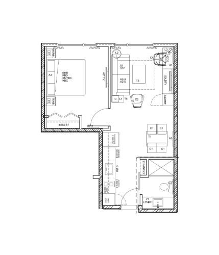 1 king bed, 1 sofa bed