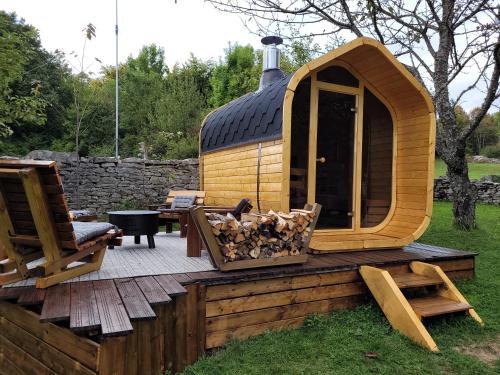 Sauna, Gîte BARD des OURS (Gite BARD des OURS) in Saint-Martin-en-Vercors