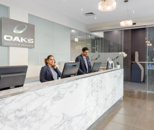 大廳, 墨爾本柯林斯橡樹套房酒店 (Oaks Melbourne on Collins Suites) in 墨爾本