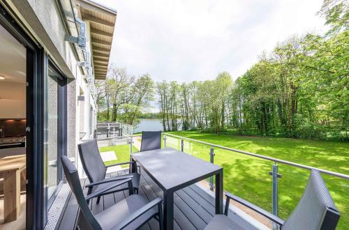 陽台/露台, Glücksraum - Modernes Apartment mit Panoramablick, Kamin & Wohlfühlambiente (Glucksraum - Modernes Apartment mit Panoramablick, Kamin & Wohlfuhlambiente) in 克拉科夫 安 湖