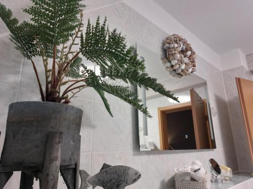 浴室, Ferienwohnung zur Himmelsscheibe new Art in 羅伯沃爾施塔特