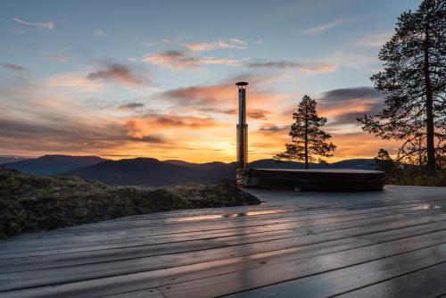 熱水浴缸, Koseliv - Wellnesshütte mit Panoramablick und Home Gym (Koseliv - Wellnesshutte mit Panoramablick und Home Gym) in 弗羅達爾