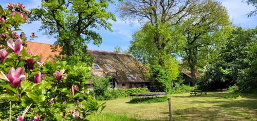 Viesnīcas āriene, Sfeervolle groepsaccommodatie met hottub in natuurgebied in Vaterene