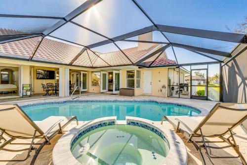 Luxe Waterfront Oasis with Dock, Heated Pool and Spa! in South Gulf Cove (FL)