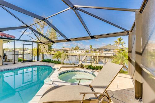 Luxe Waterfront Oasis with Dock, Heated Pool and Spa! in South Gulf Cove (FL)