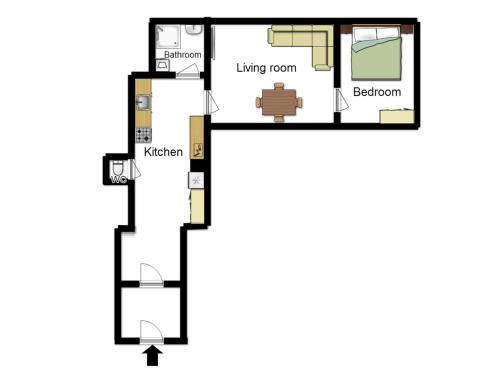 One-Bedroom Apartment room in Affordable Stay Navratilova
