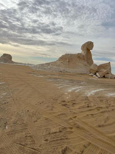 Egypt white and black desert with Camping in Bawiti
