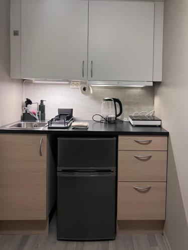 Konyha, Sentralt beliggende studioleilighet in Gol