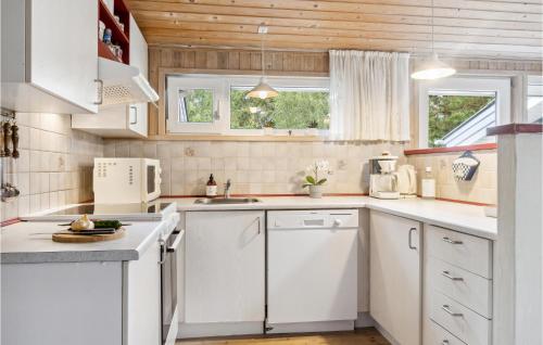 Kitchen, Holiday Home Harestien Brovst in Brovst