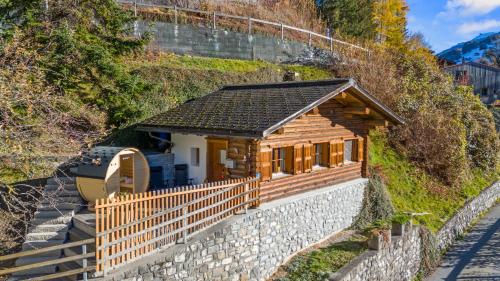 Gemütliches Chalet mit privater Sauna und schöner Aussicht mit Klimaanlage in Küblis, Schweiz