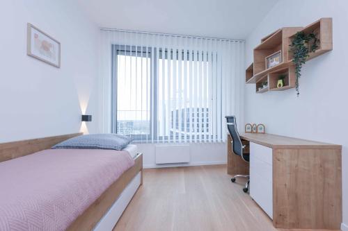 Skypark Tower 3-2 bedroom luxe apartment with free parking, Bratislava (fotografie 6)