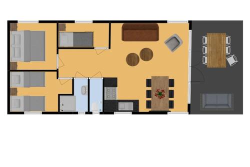 3 bedrooms, 6 beds