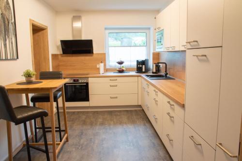 廚房, Ferienhaus - Landhaus Egge in 利希滕奧/威斯伐倫