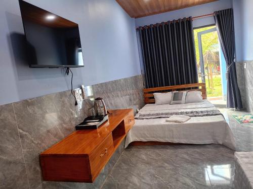 1 double bed