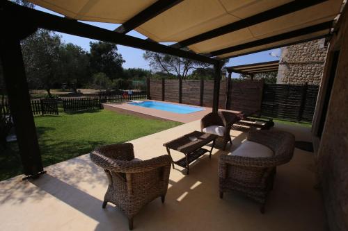 Balcony/terrace, 5 Stars Villas in Kefalonia