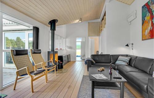 Beach Front Home In Jerup With Sauna in Jerup