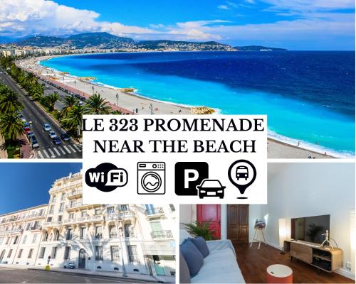 LE 323 PROM - BEACHFRONT - PARKING - NEAR TRAM &SUPERMARKET - AC - washing machine, Nice