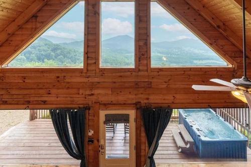 Balcony/terrace, Awestruck Mountain View with Pool Access in Pigeon Forge Suburbs