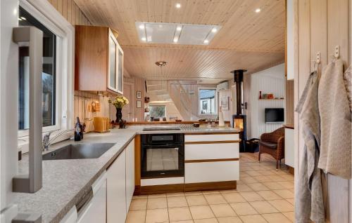 Kitchen, Amazing Home In Tarm With Sauna in Skaven