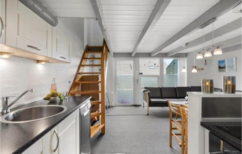 Kitchen, Nice Apartment In Hemmet With Sauna in Hemmet