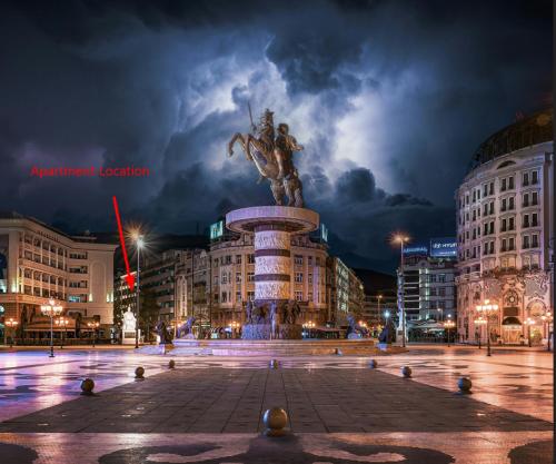 Ira's Square 2 Bedroom Apt Free Parking, Skopje