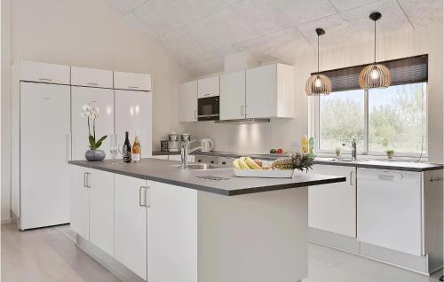 Kitchen, Beautiful Home In Idestrup With Sauna in Idestrup