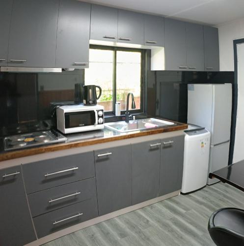 Konyha, Cabaña Álamos de Llancahue (Cabana Alamos de Llancahue) in Angachilla