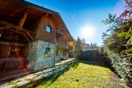Appartement de prestige dans chalet Novalsia à Méribel avec sauna (Appartement de prestige dans chalet Novalsia a Meribel avec sauna) in เลเซเรตตา