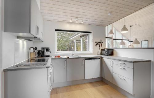 Kitchen, Beautiful Home In Idestrup With Sauna in Idestrup