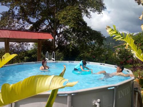 Peldbaseins, Hospedaje las margaritas in El Colegio